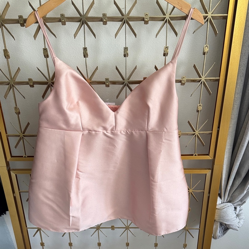 Topshop Blush Pink Satin Camisole